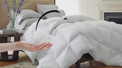 Navy Blue Twin Down Alternative Microfiber Comforter