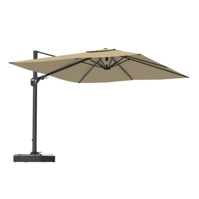 CASAINC 11 FT Square Cantilever Umbrella with Base