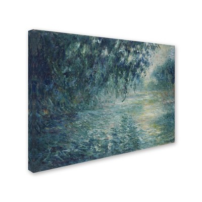 Trademark Fine Art -Monet 'Morning On The Seine' Canvas Art
