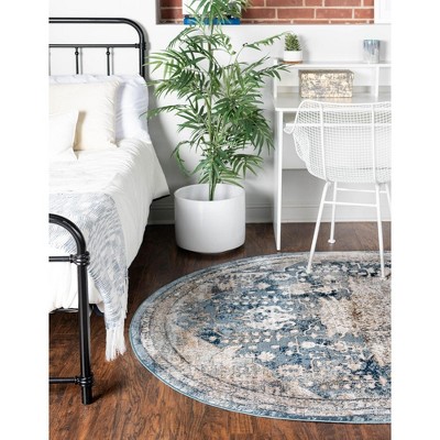 Unique Loom Highbury Jester Floral Indoor Woven Area Rug