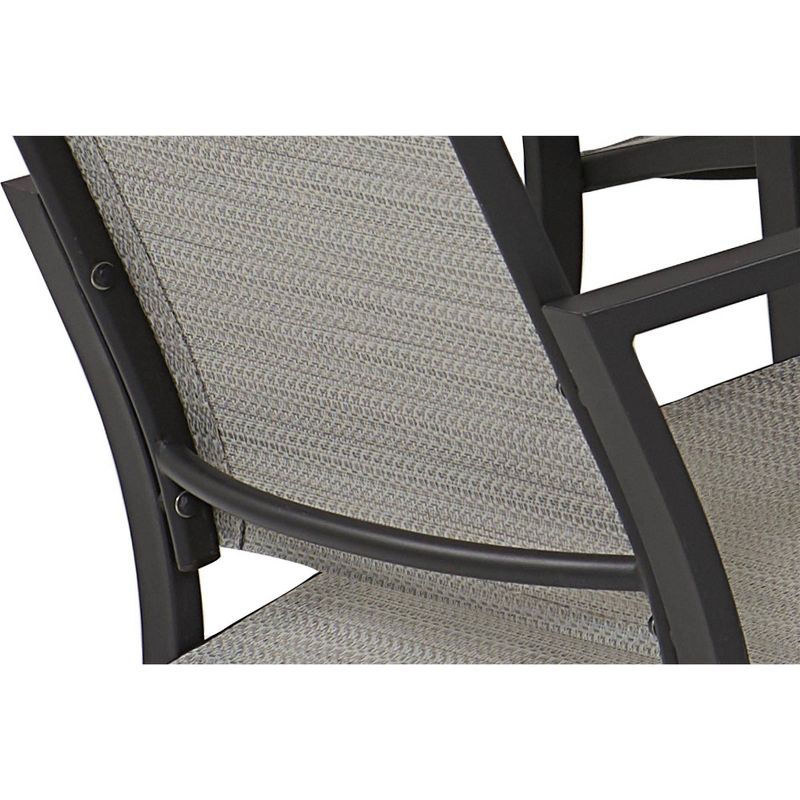 6pk Steel Patio Dining Chairs with Light Gray Sling - Room &#38; Joy, 6 of 13