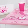 Roba: Kids Wooden Table & 2 Chairs Set, Pink Princess theme - 3 of 4