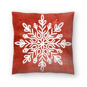 Nordic Snowflake I by Pi Holiday Collection - Minimalist Throw Pillow