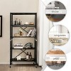 LunaLulinlk 5-Tier Adjustable Shelves with Wheels for Garage Kitchen Balcony - 3 of 4