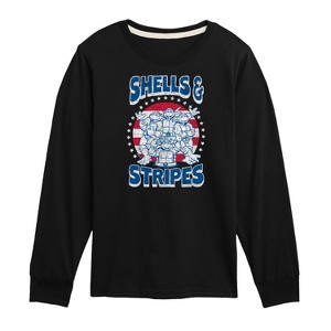 Boys' - Teenage Mutant Ninja Turtles - Shells And Stripes Long Sleeve Graphic T-Shirt - 1 of 4