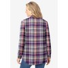 Woman Within Plus Size Pintucked Flannel Shirt - 3 of 4