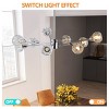 BAOURE Modern Crystal Chandeliers 28", 9 Lights Chrome Chandelier for Living Room Bedroom, Kitchen Light Fixtures,Dining Room Chandelier Over Table - 2 of 4