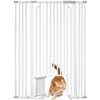 Extra Tall Pet Gate – 53-Inch Baby Gate with Adjustable Cat Door for Stairs, Doorways, Hallways, Durable Dog Gate for Toddlers and Pets - 4 of 4