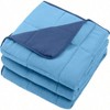 Blue Weighted Blanket for Adults, 12lbs, 48x72, Cooling Throw for 110 - 130lbs - 4 of 4