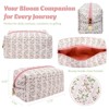 Wrapables Floral Quilted Makeup Bag for Cosmetics, Toiletries, Travel - 2 of 4