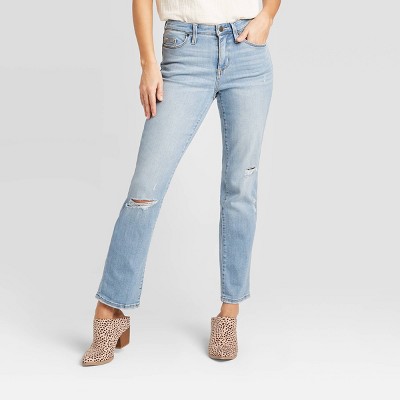 universal thread high rise straight jeans