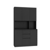 CENGHU Kitchen Pantry Cabinet with Charging Station,Freestanding Kitchen Hutch with Microwave Stand, for Kitchen,Living Room,Dinning Room - 3 of 4