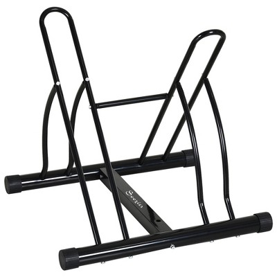 Soozier Bike Rack Floor Stand, 2 Bike Direction Adjustable Bicycle Park for Garage, Free Standing Storage