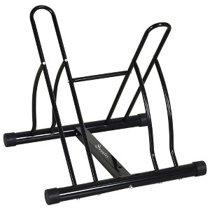 Soozier Bike Rack Floor Stand, 2 Bike Direction Adjustable Bicycle Park for Garage, Free Standing Storage - 1 of 4