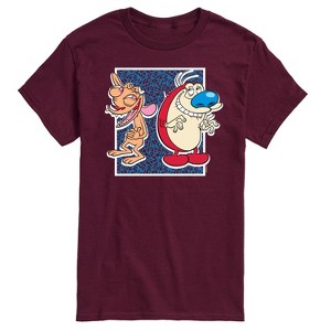 Men's - Ren & Stimpy - Ren and Stimpy Retro Nickelodeon Logo Short Sleeve Graphic T-Shirt - 1 of 4
