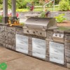 3-Layer 18" W x 23" H x 23" D Outdoor Kitchen Drawers BBQ Drawers Stainless Steel BBQ - 2 of 4
