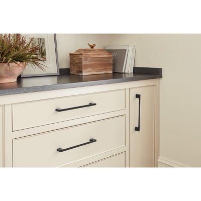 Matte Black 8.63" Modern Cabinet Pulls with Mounting Hardware