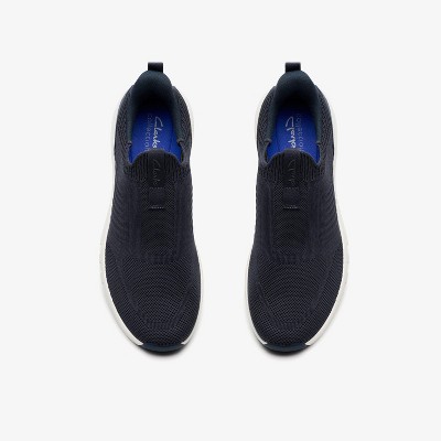 Clarks Mens Motion Trek IN Navy Knit Shoes 8 Medium — фото 6