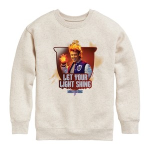 Boys' - Mattel - Heath Burns Let Your Light Shine Graphic Long Sleeve Fleece Sweatshirt - 1 of 4