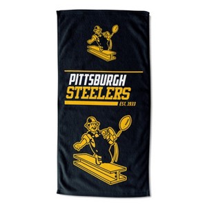 NFL Pittsburgh Steelers 40 Yard Dash Legacy Beach Towel 30x60 Inches - 1 of 3