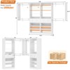 Aheaplus Set of 2 Closet Storage Organizer with Hanging Rods and Drawers, Walk-in Closet System with Adjustable Shelves and Shoe Rack - 3 of 4