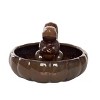 Transpac Ceramic 7.51 in. Brown Harvest Squirrel in Pumpkin Bowl - 2 of 4