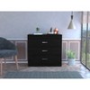 NicBex 3 Drawers Dresser for Bedroom,Chest of Drawers with White Metal Handle,Modern Freestanding Dresser,Storage Dressers for Bedroom - 2 of 4