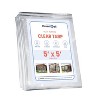 Covers&All Heavy Duty Multipurpose Clear Tarp with Grommets, Waterproof 20mil Vinyl Material Designed for Indoor or Outdoor Use - 2 of 4