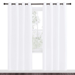 NICETOWN Grommet Top Blackout Curtains, Thermal Insulated Noise Reducing Window Drapes (Set of 2) - 1 of 4