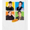 Men's Seinfeld Character Cast Grid Short Sleeve Graphic T-Shirt - White - LG Big and Tall - 2 of 4