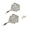 Unique Bargains Curtain Holdbacks Fan Hooks Zinc Alloy 3.86"x1.97" 1 Pair - 4 of 4