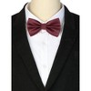 INSPIRE CHIC Men's Adjustable Solid Pre-tied Bow Tie - 4 of 4