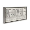 Stupell Industries Planked Style Bathroom Rules, 25" x 11" - 3 of 4
