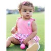 RuffleButts Baby/Toddler Knit Tie Shoulder Bubble Romper - 3 of 4