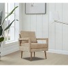 NicBex Chenille Accent Chair,Upholstered Living Room Chairs with Mid-Height Backrest,Mid-Century Modern Arm Chair,Accent Chairs for Living Room - 2 of 4