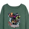 Women's - Marvel - Guardians of the Galaxy Panels Lightweight French Terry Wide Neck Long Sleeve Shirt - 2 of 4