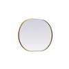 Elegant Lighting Metal Frame Oval Mirror 27x36 - 4 of 4
