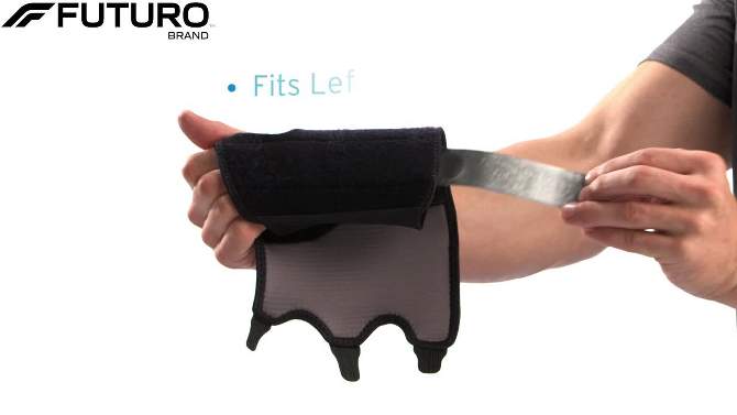 FUTURO Comfort Stabilizing Wrist Brace, Adjustable, 2 of 15, play video