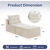 MAXYOYO Modular Sectional Sofa Couch, Sleeper Chair Modern Boneless Couch for Living Room, No Assembly Required - 2 of 4
