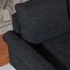 NicBex 52.76 Inch Modern Chenille Couch 2-Seater Sofa for Living Room,Bedroom,Apartment,Office,Black - 4 of 4