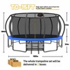 Jump Into Fun 15FT Recreational Trampolines With Ladder Enclosure Net And Anti Rust Coating Easy To Install & Built To Last For Kids And Adults - 2 of 4