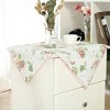 Unique Bargains Flower Printed Plastic Square Tablecloth 24" x 24" for Wedding, Party 1 Pc - 2 of 4