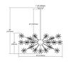 Elk Home Snowburst 20 - Light Chandelier in  Polished Chrome - 2 of 3