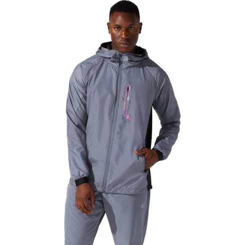 Asics Men's Hybrid Woven Jacket Training Apparel, M, Gray : Target