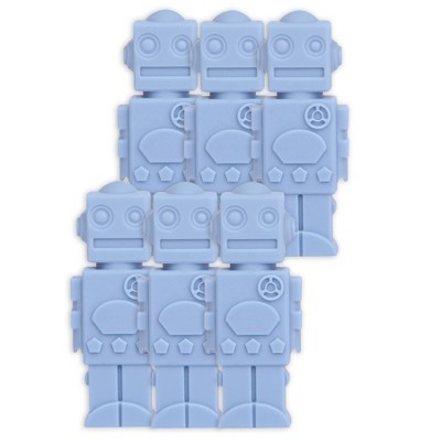 The Pencil Grip™ Robot Silicone Chewable Pencil Topper, Pack of 6