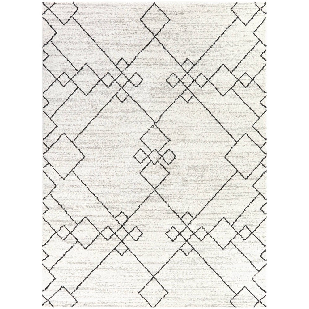 Photos - Area Rug 5'3"x7' Alberto Transitional Geometric Rug White - Balta Rugs