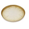 Classic Touch Set of 4 Crystal Glass Plates with Gold Border - image 2 of 4