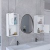 Vynxaria 2-Pc Wall-Mounted Bathroom Medicine Cabinet with Versatile Open and Closed Storage for Organized Essentials - 2 of 4