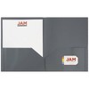 JAM 6pk 2 Pocket Plastic Folder - Gray - image 3 of 4