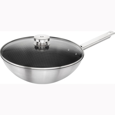 Zwilling Joy Plus 12-inch Stainless Steel Nonstick Wok With Lid : Target